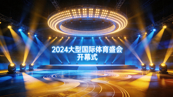 2024大型国际体育盛会开幕式舞台灯光