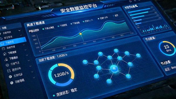 安全数据监控平台展示高速下载通道